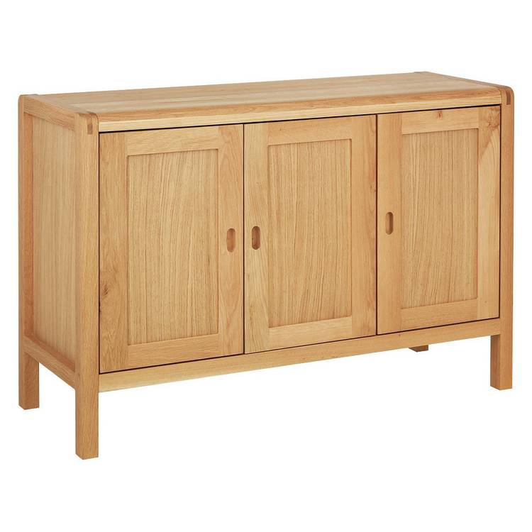 Habitat Radius 3 Door Oak Sideboard - Natural