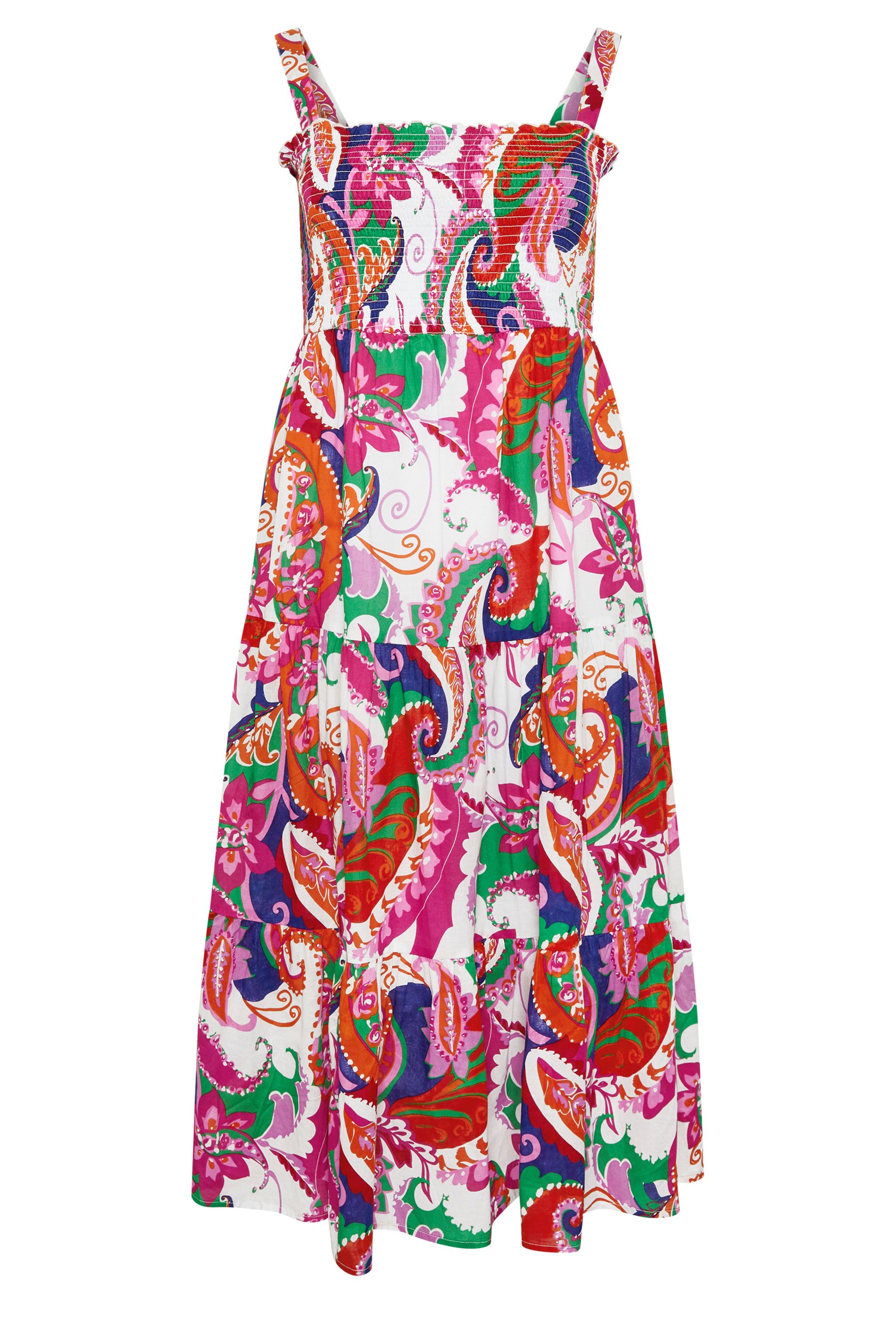 Yours Abstract Shirred Maxi Sundress