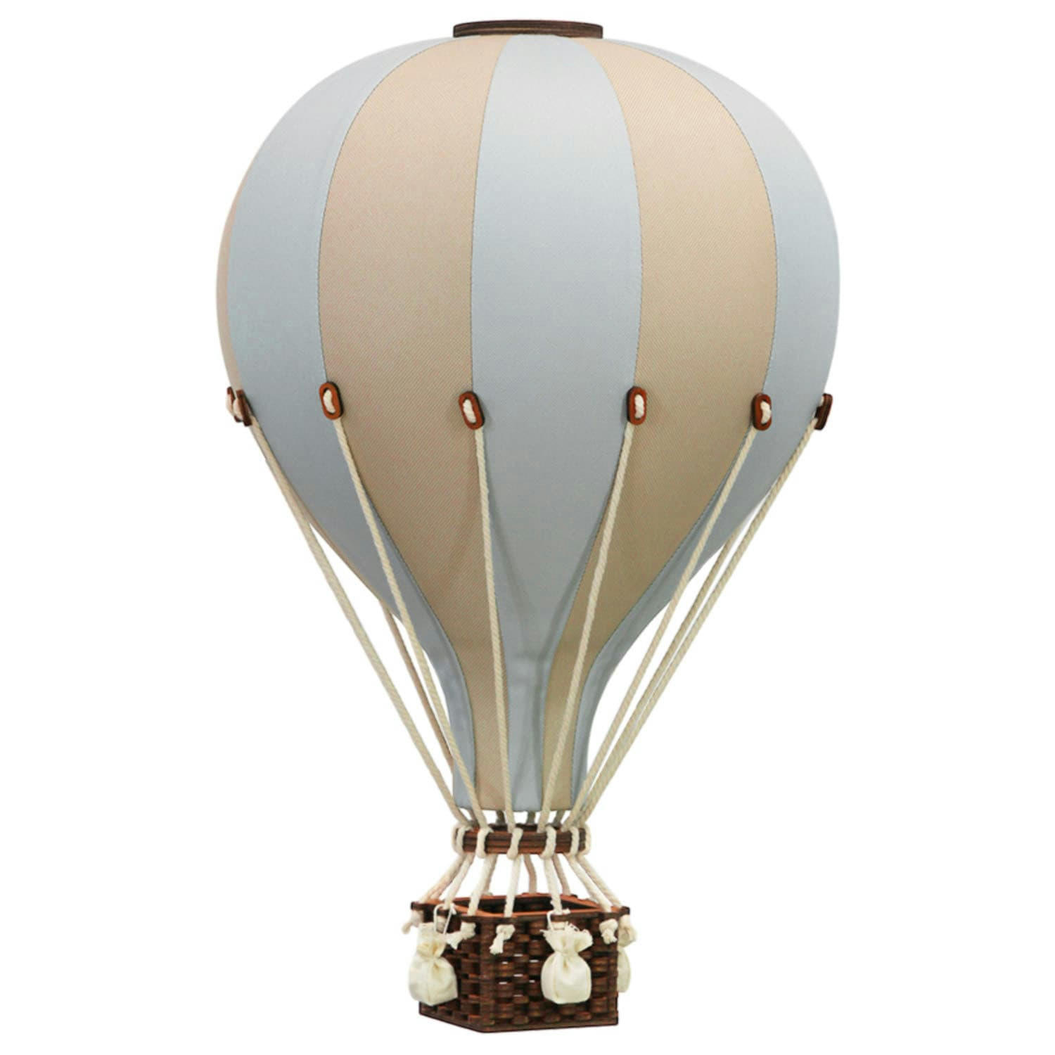 - Montgolfière décorative  bleu et beige - L