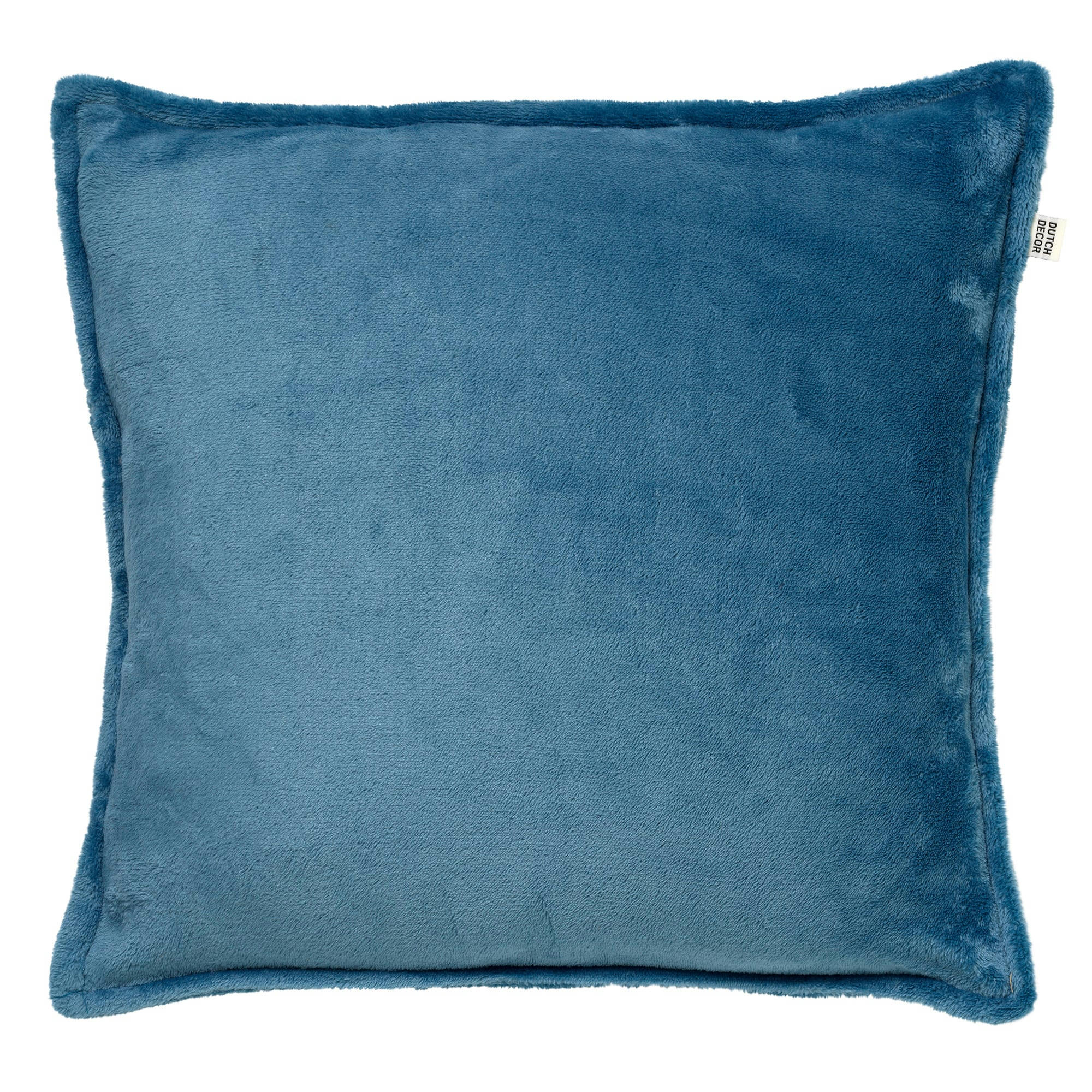 - Coussin - bleu en velours 45x45 cm uni