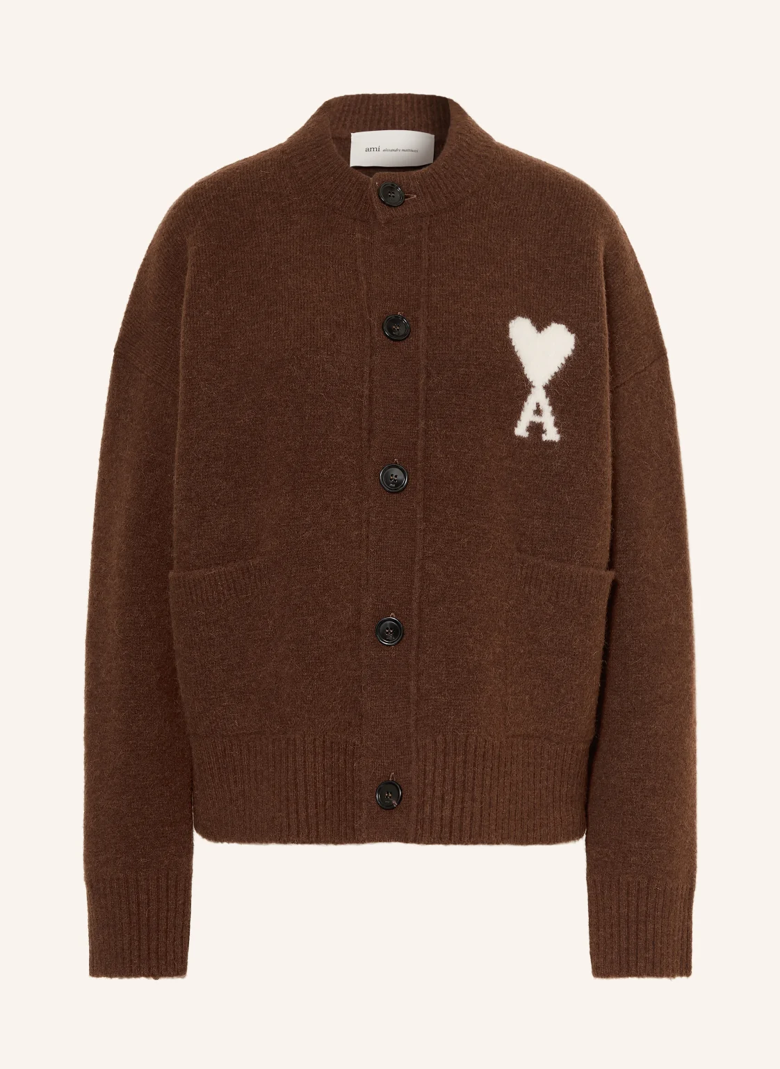 Ami Paris Strickjacke mit Alpaka
