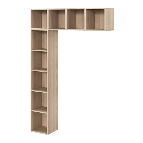 Bibliothéque murale effect chêne GoodHome Atomia H.225 x L.150 x P.35 cm