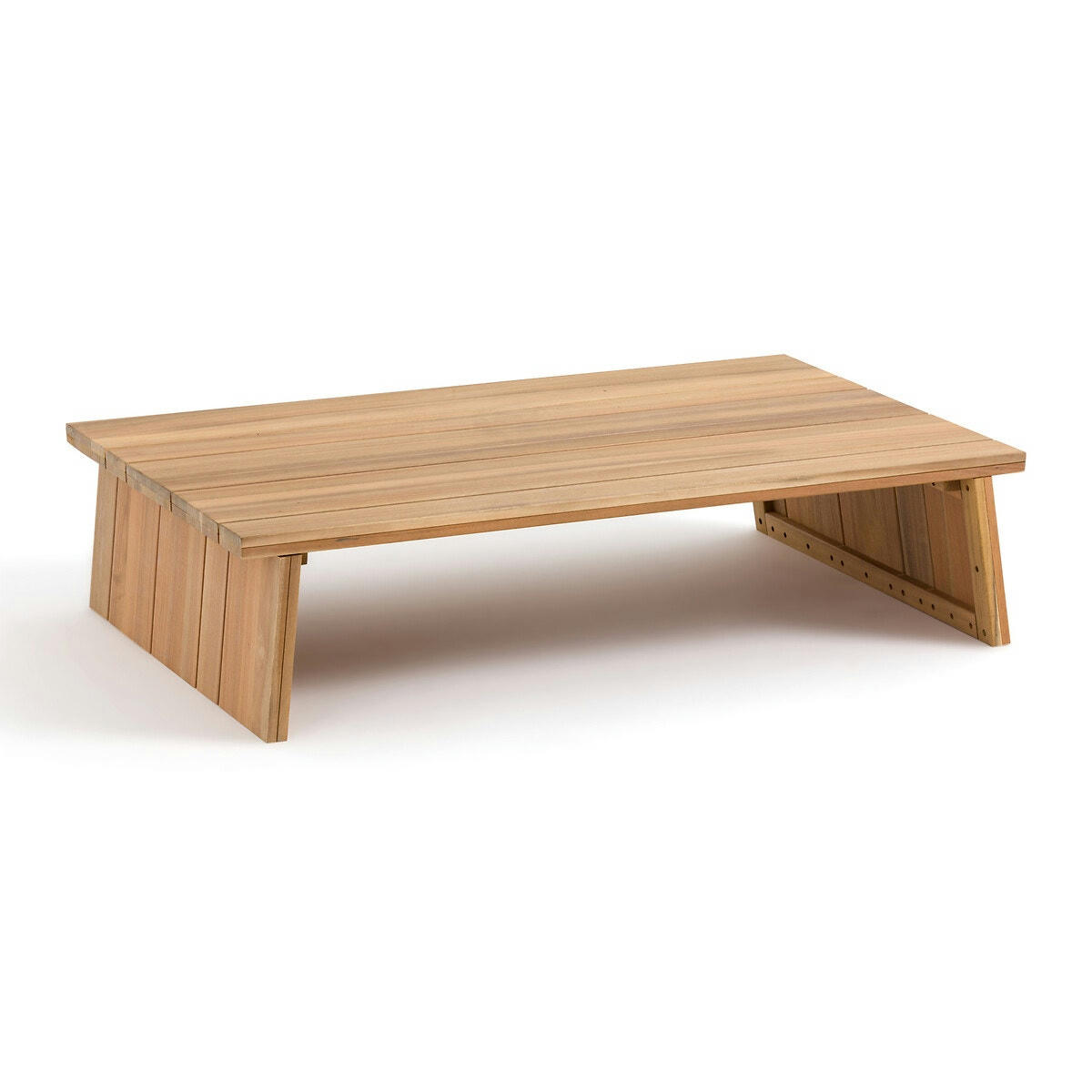 Table basse de jardin, acacia, Brut