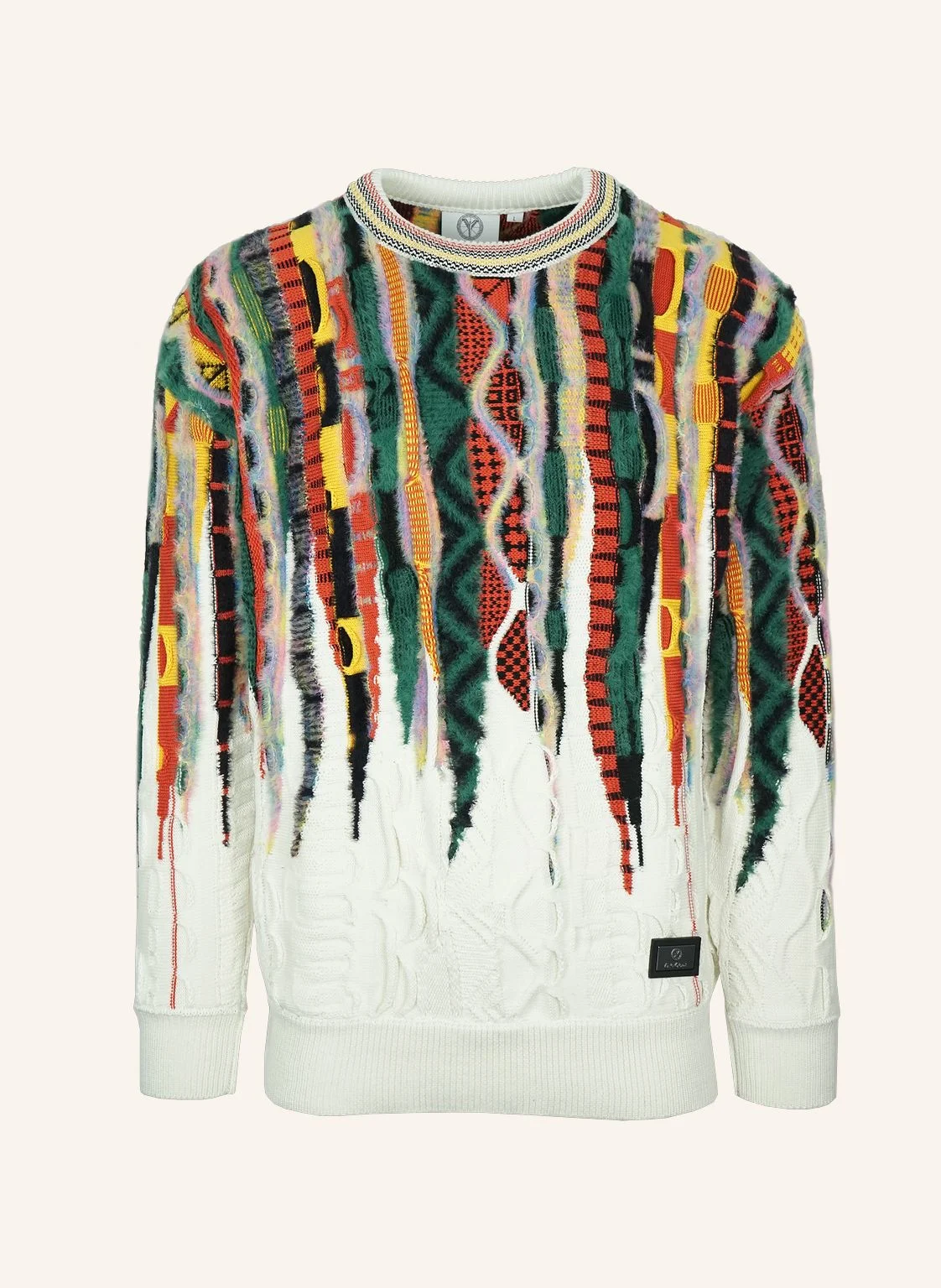 CARLO COLUCCI Oversize Fluffy Pullover - 3D Knit FRIGERI
