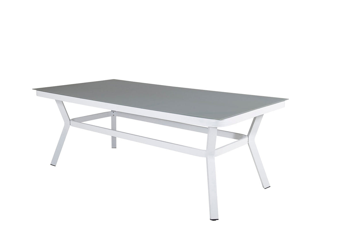 Rebellenclub Rechthoekige Tuintafel Amary - 200 x 100cm - Wit