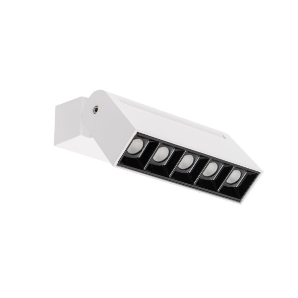 Spot listwa biało-czarny FOCUSLED 10W biały ciepły IP20 Nowodvorski