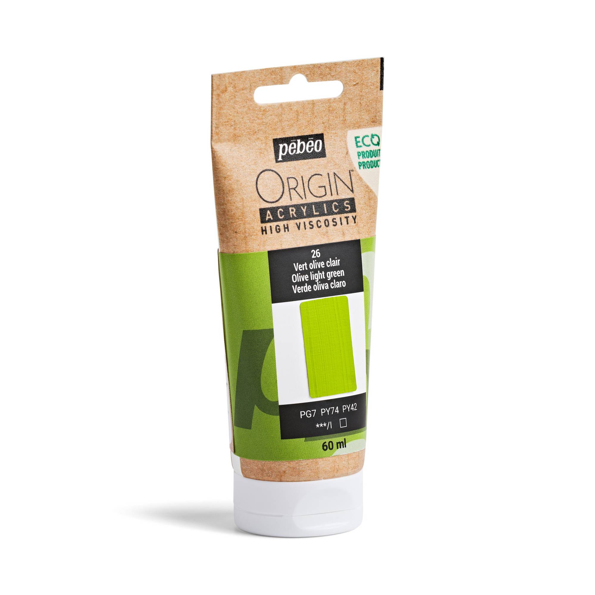 Pebeo Origin Olive Green Acrylic Paint 60ml