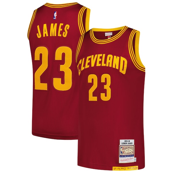 LeBron James Cleveland Cavaliers  Hardwood Classics 2015/16 Authentic Jersey - Wine
