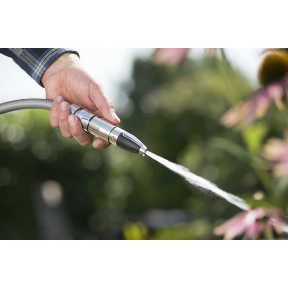 Spritzdüse »GEKA Plus«, Länge: 1 cm, Messing/Kunststoff, silberfarben/schwarz