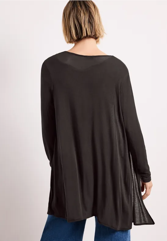 Langarm Jacke in offener Passform