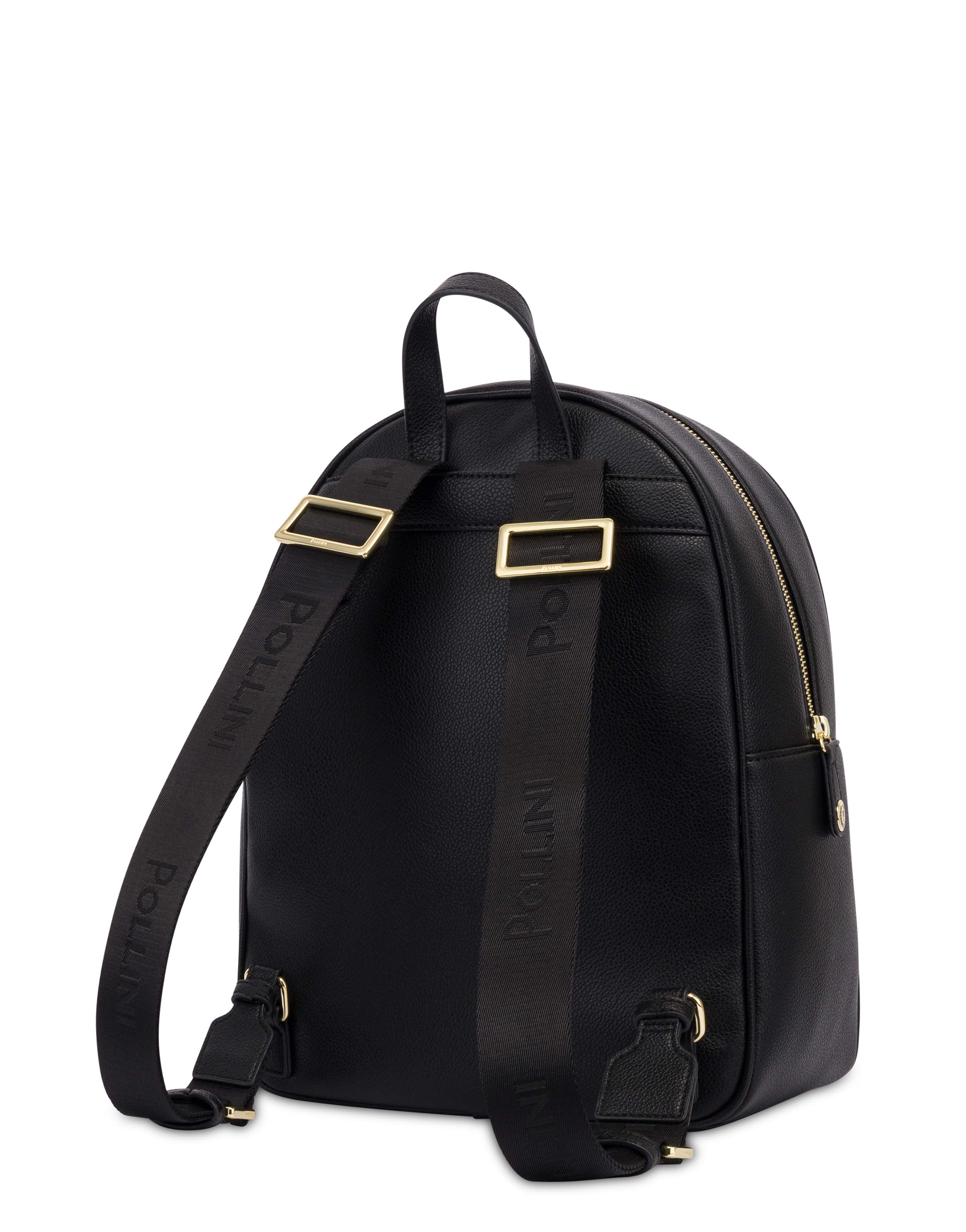 Zaino Anna In Mini Grained Ed Heritage Pvc Nero/nero