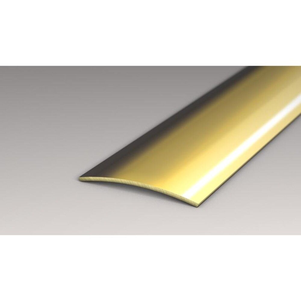 OVERGANG LOGOCLIC MESSING 30MM BRED 100CM SELVKLEBENDE