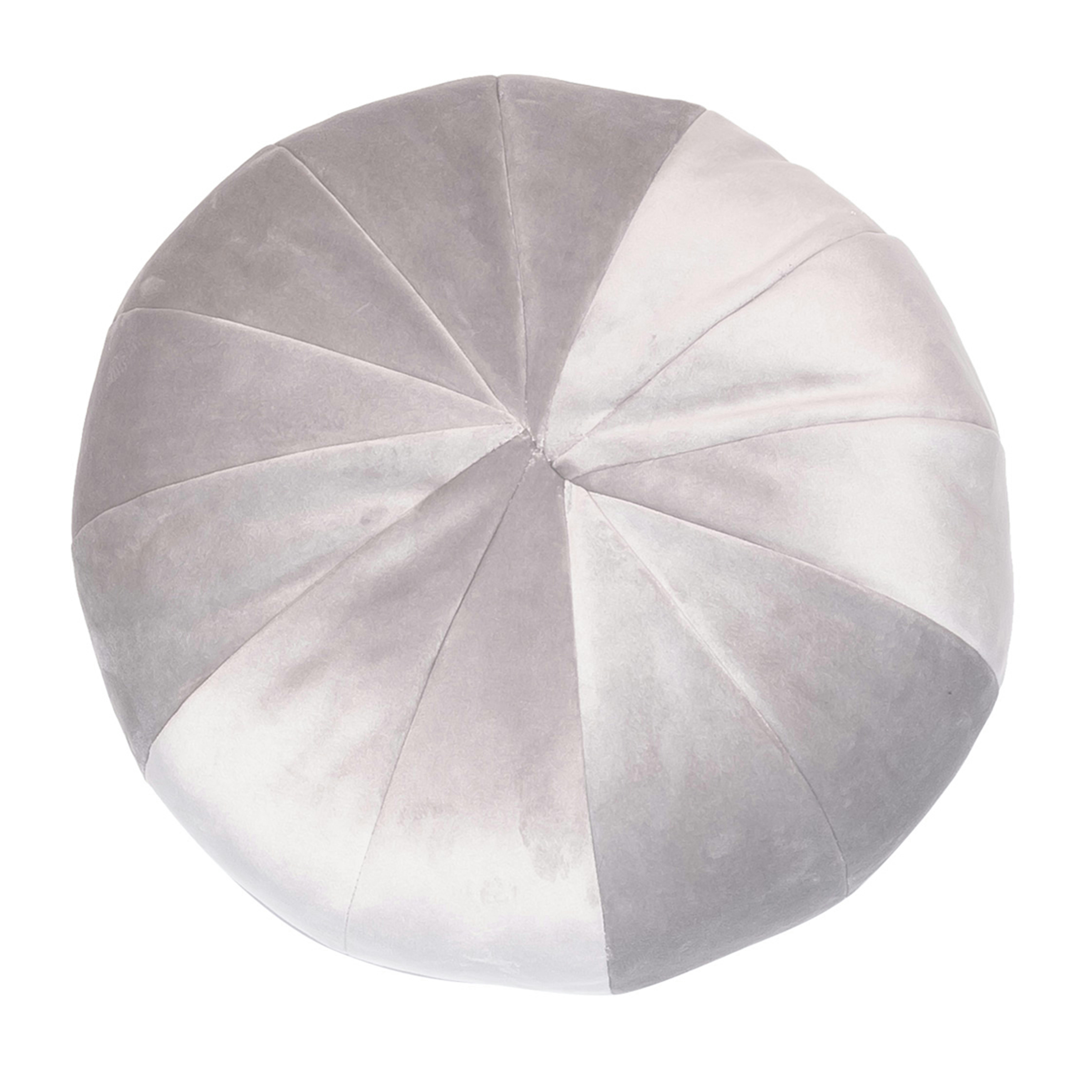 - Coussin oursin en en velours gris