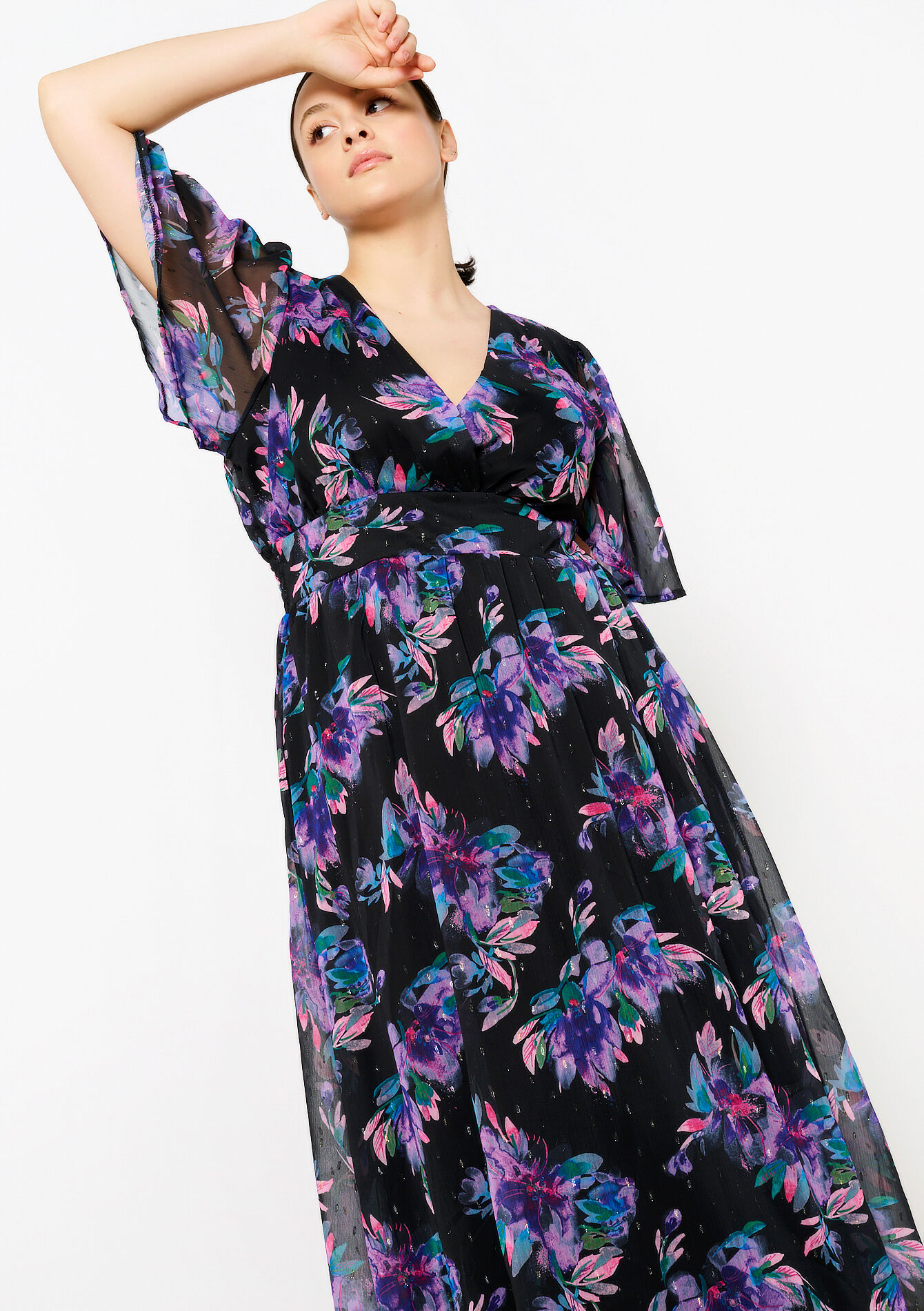 Maxi-jurk met bloemenprint