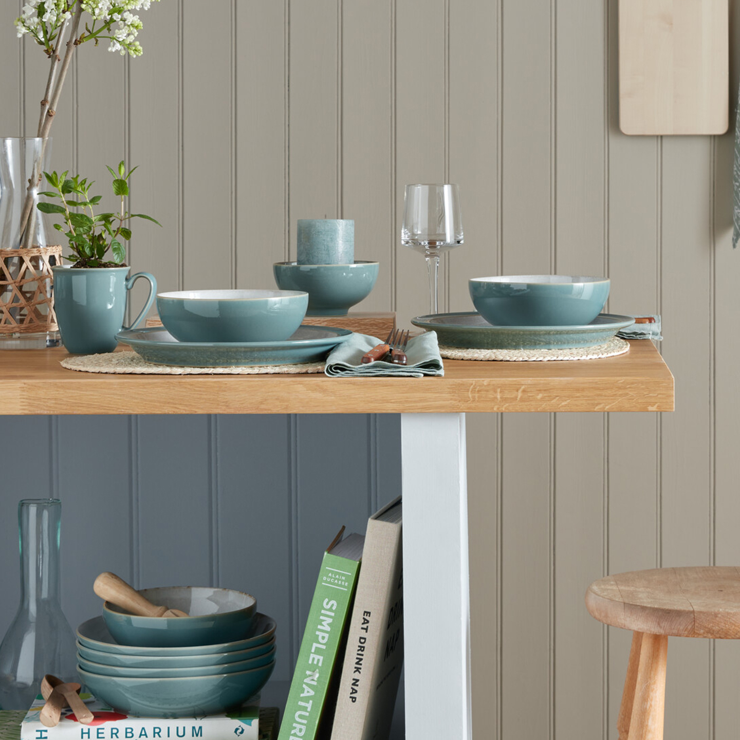 Elements Fern Green Pasta Bowl Set