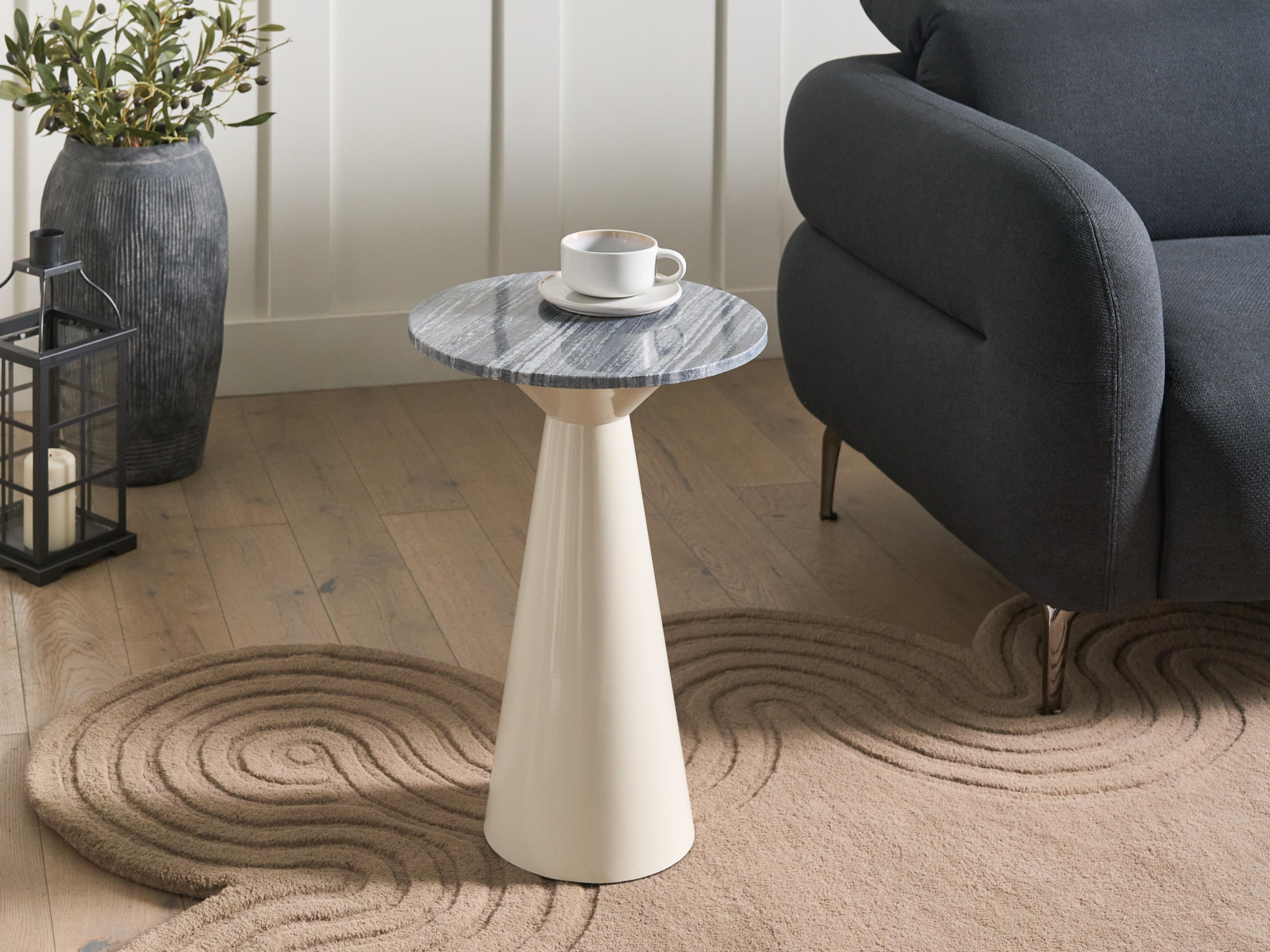Side Table AMISTAD Metal White