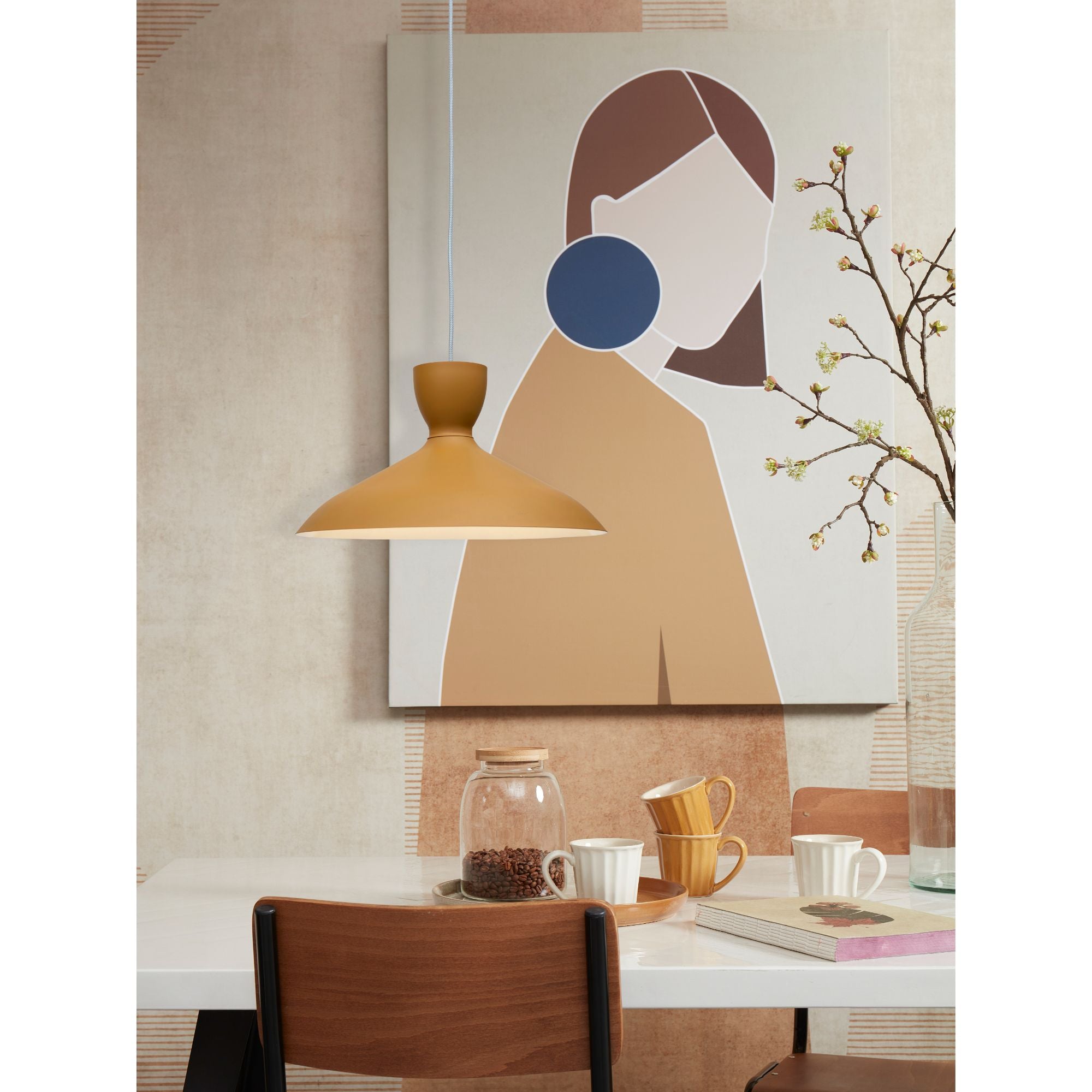 it's about RoMi Hanglamp Hanover - Oranje - 40x40x22cm