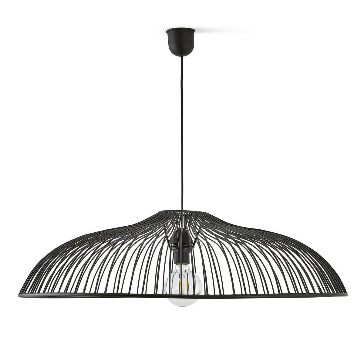 Suspension filaire métal fer Ø80 cm, Filia