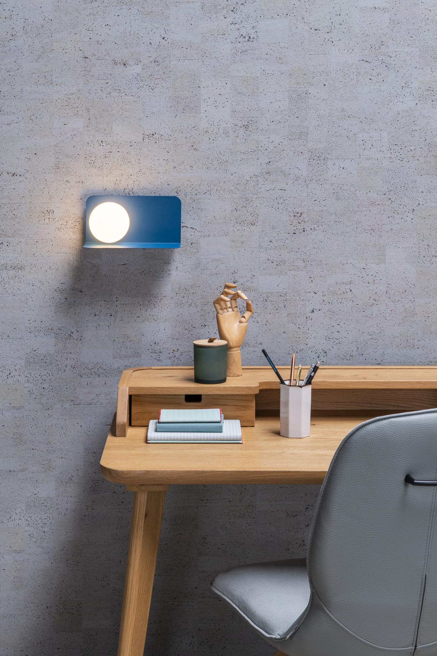 Bonni wandlamp blauw
