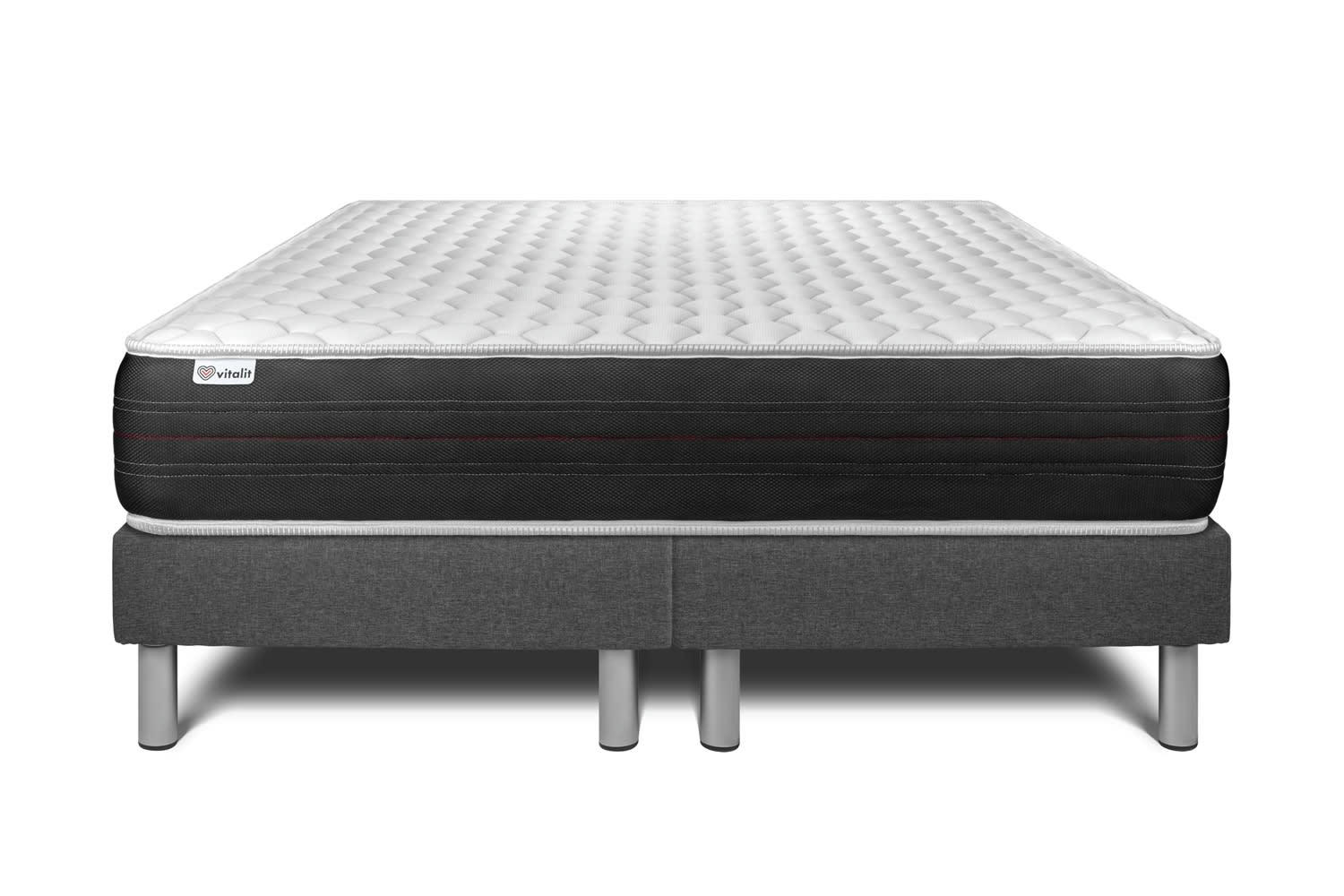 VITALSPRING - Ensemble Ressorts  200x200cm Gris