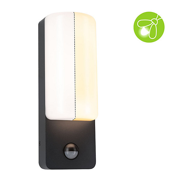 Applique d'extérieur LED Bonnie Détecteur de mouvement crépusculaire (IR) favorable aux insectes IP44 93x263mm 2200 - 3000K 8,5W 5