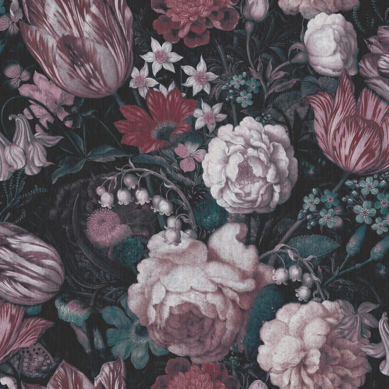 FLORAL - Papier peint intissé floral masters multicolore 1005x52cm