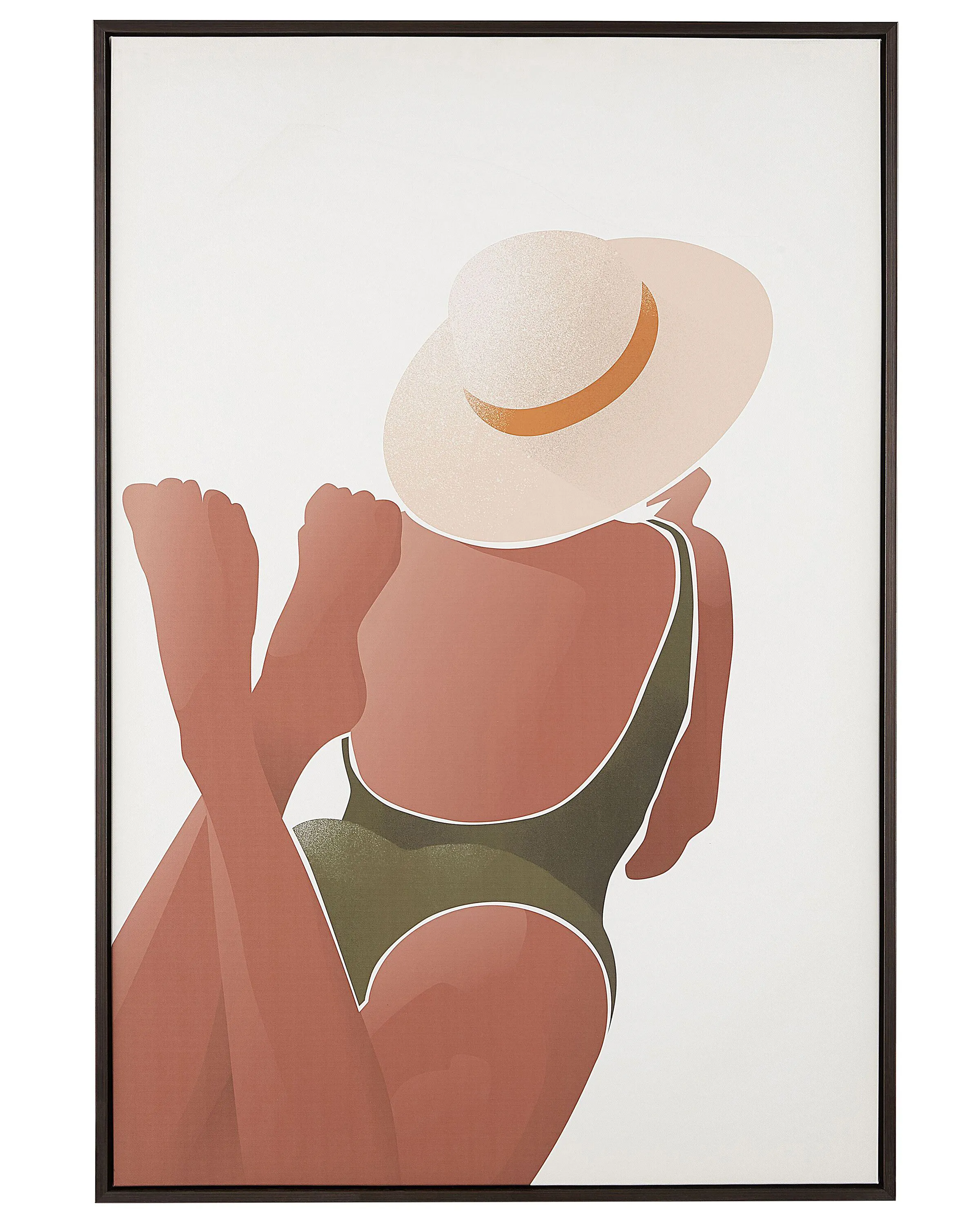 Canvas FELTRINA Feminine Motif 63 x 99 cm White