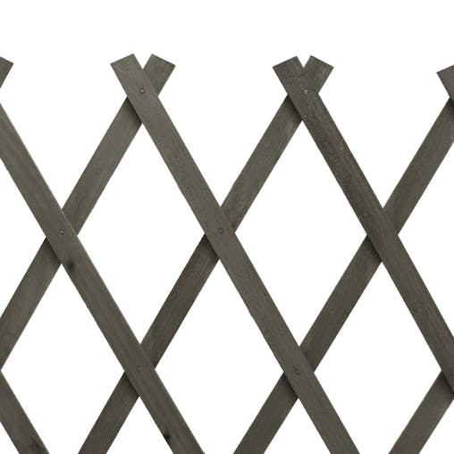 NNEVL Garden Trellis Fence Grey 150x80 cm Solid Firwood
