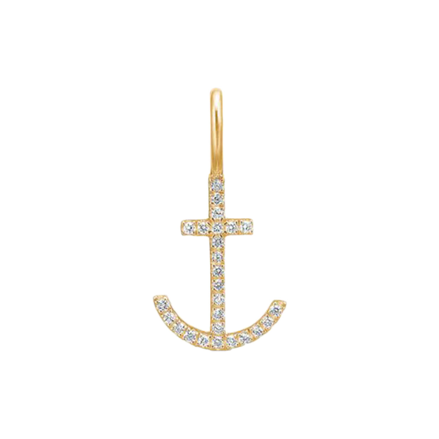 Symbols H&aring;b Diamant vedh&aelig;ng, guld/diamant