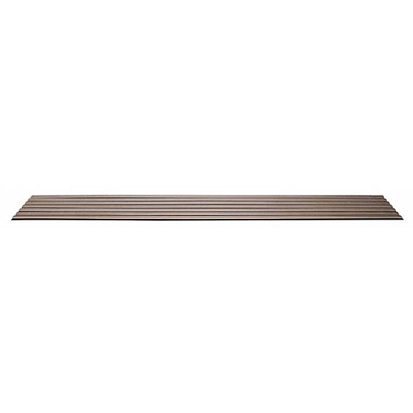 Panneau mural acoustique tasseaux bois 250 x 30 x 1,9 cm - Lamelles chêne clair véritable sur fond noir - 0,75m²