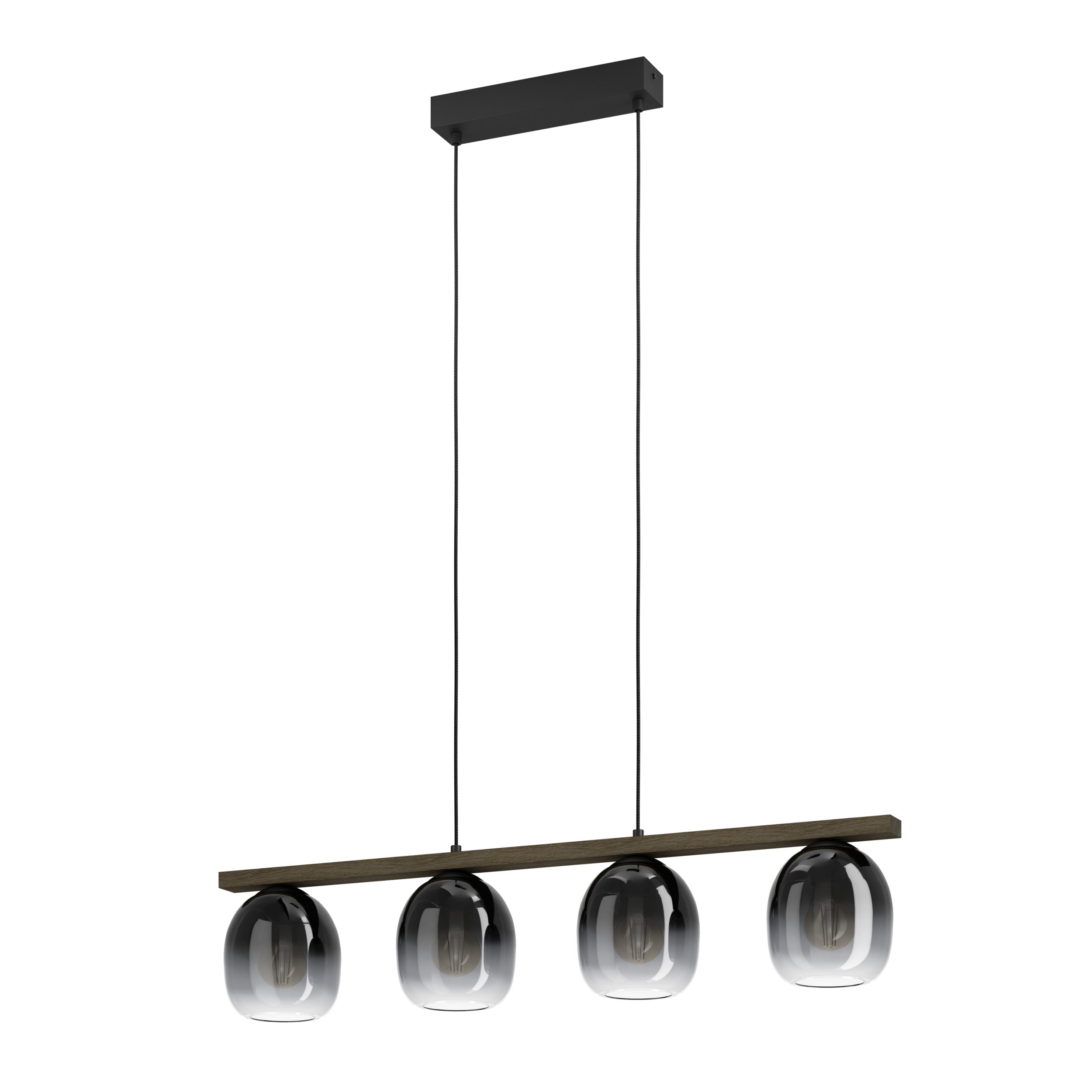 EGLO hanglamp Filago - e27 - 88 cm - zwart/bruin