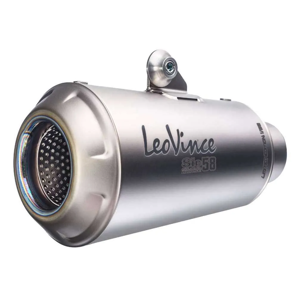 Leovince LV-10 Sic58 Limited Edition Honda Ref:15207T58 Titanium Not Homologated Muffler