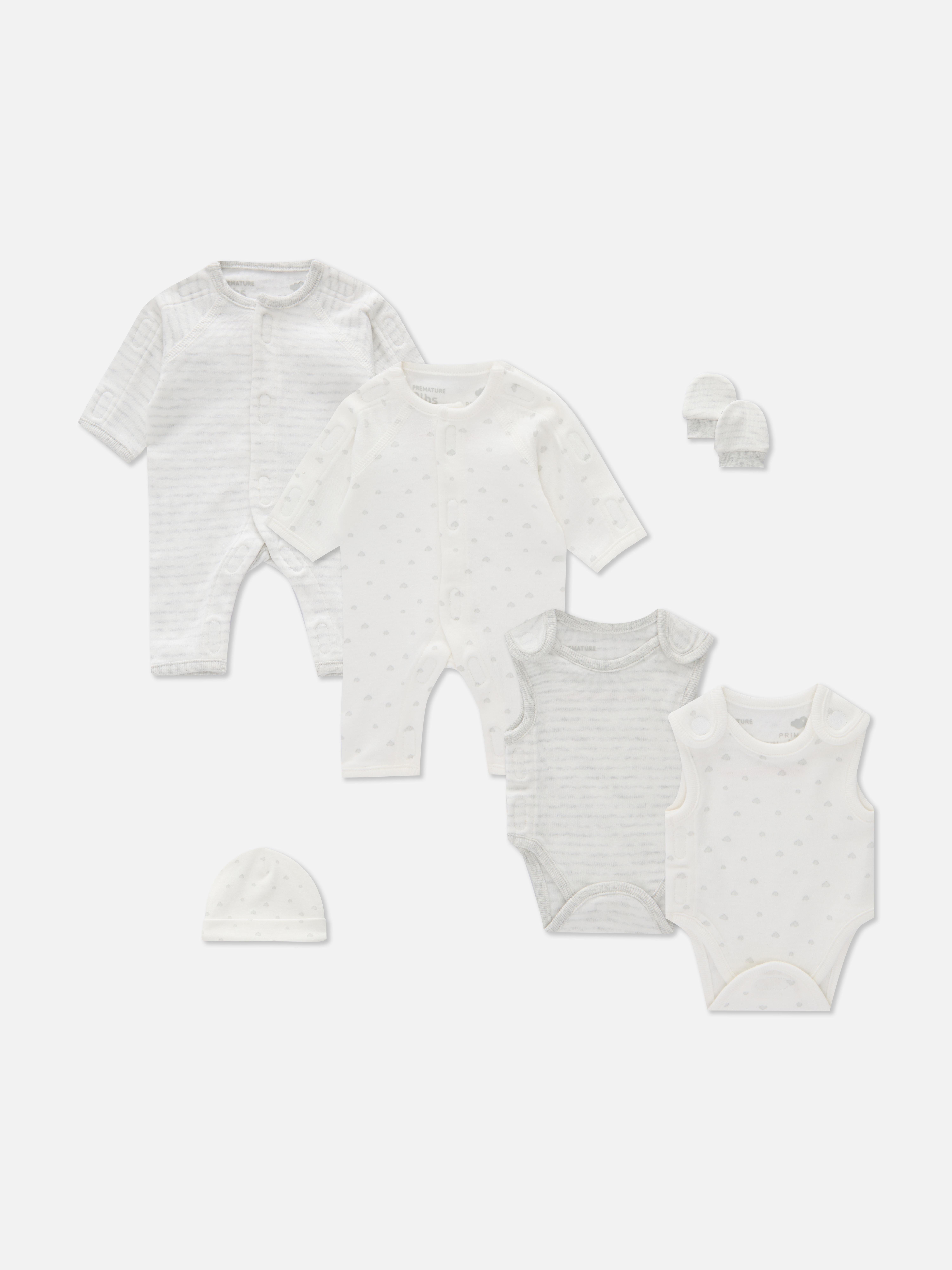 6-Piece Premature Baby Outfit Set