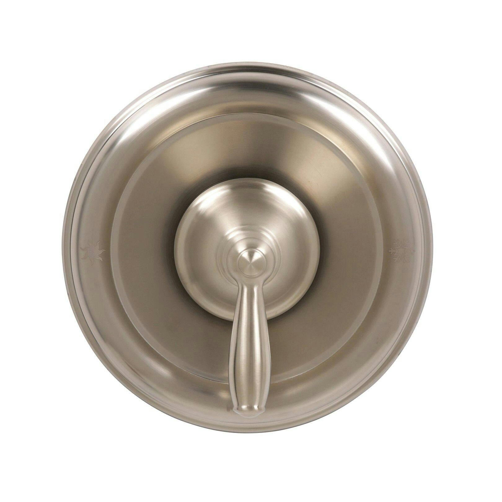 Moen Brantford Posi-Temp Pressure Balancing Traditional Tub & Shower Valve Trim Kit, Valve Required, Brushed Nickel