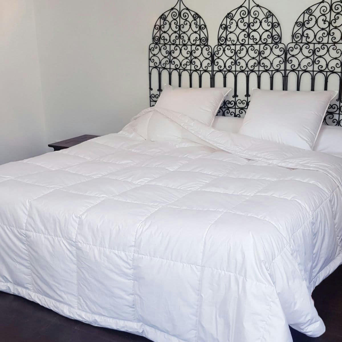 FRAICHEUR - Couette naturelle fine en duvet et coton bio 240x220 cm