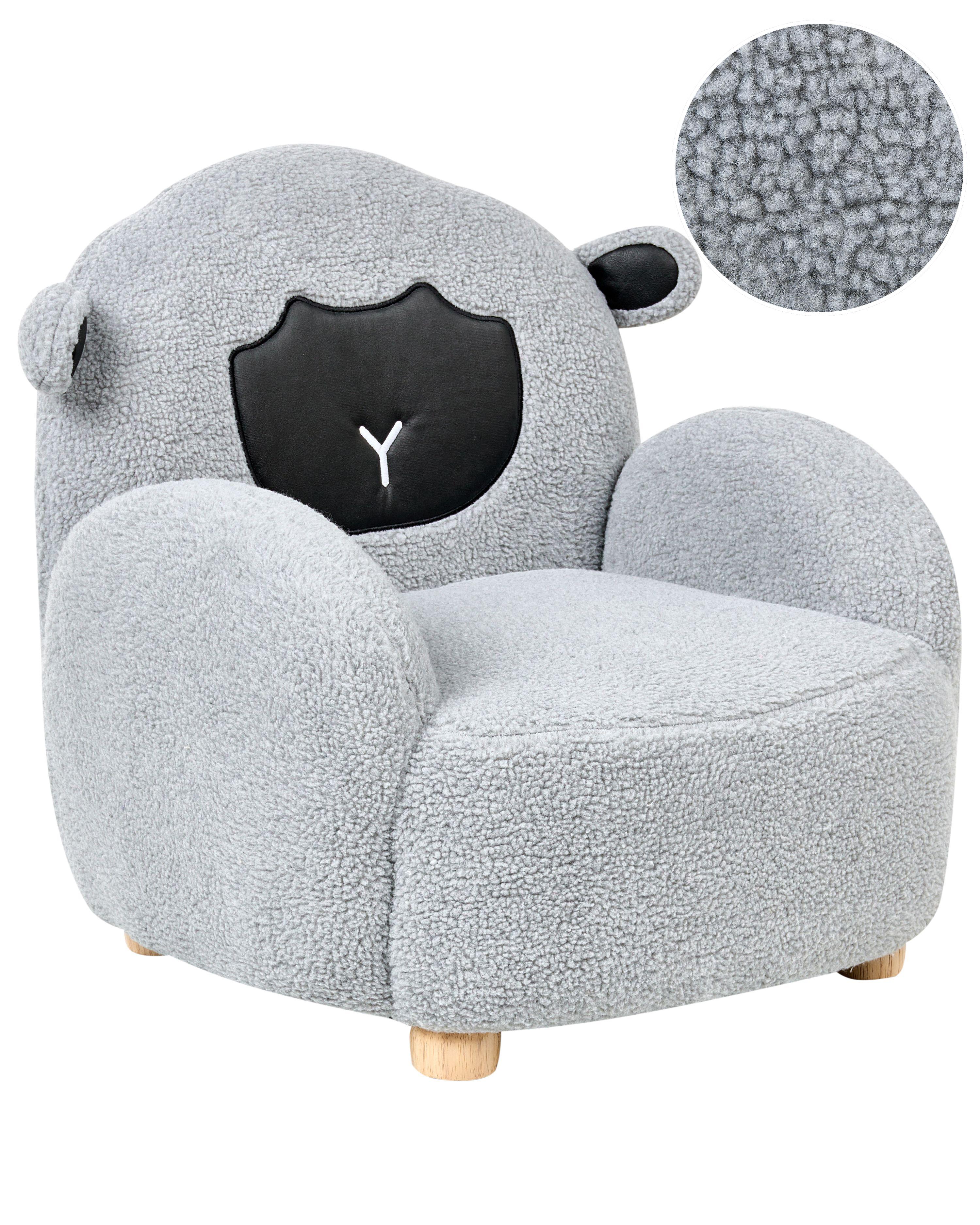 Kids Armchair Sheep ULA Boucle Grey