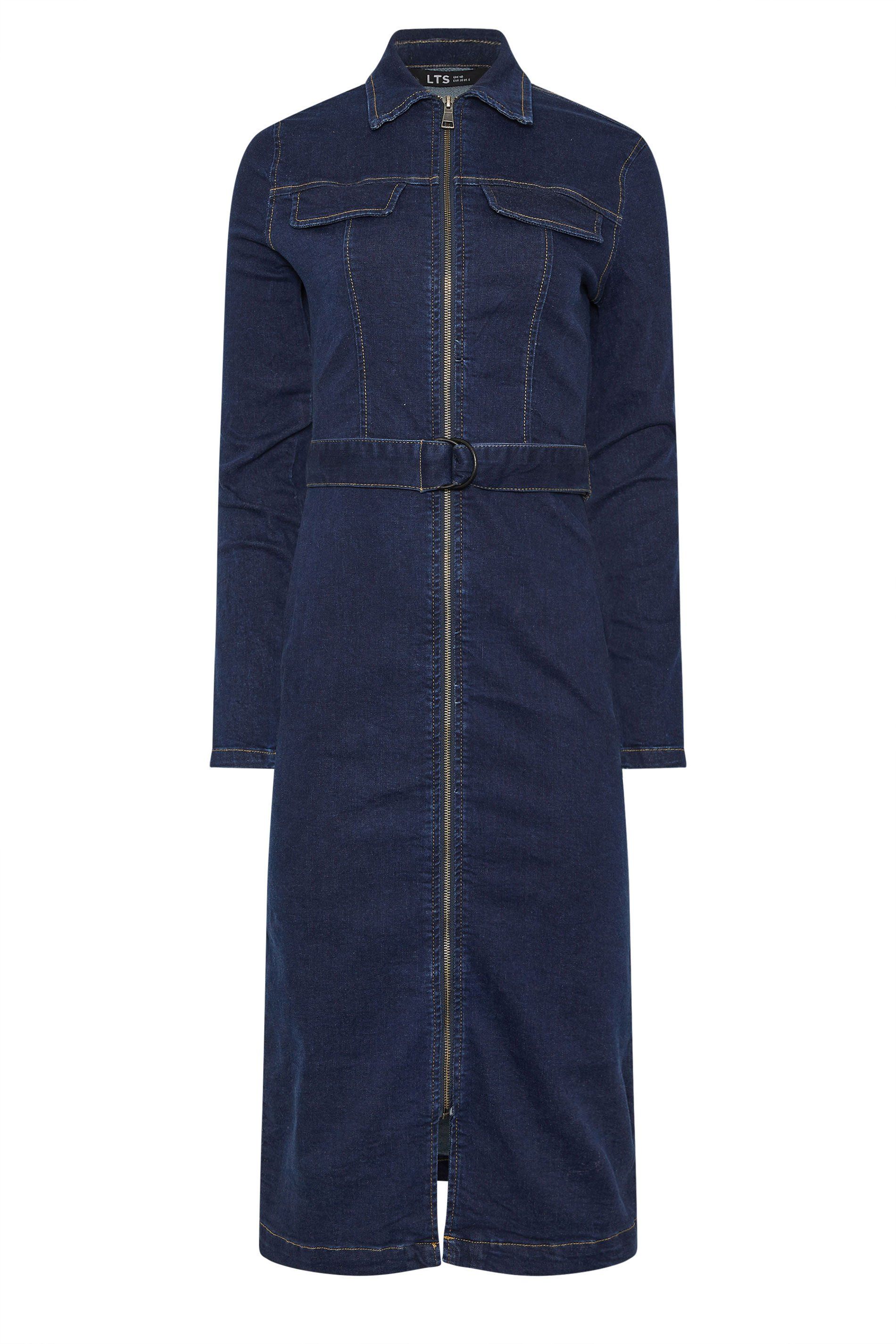 Long Tall Sally Tall Zip Denim Midi Dress