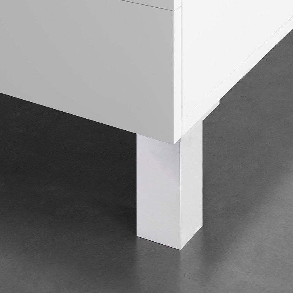 MØBELBEN REI ABS-PLAST 40X40X150MM ALUMINIUM