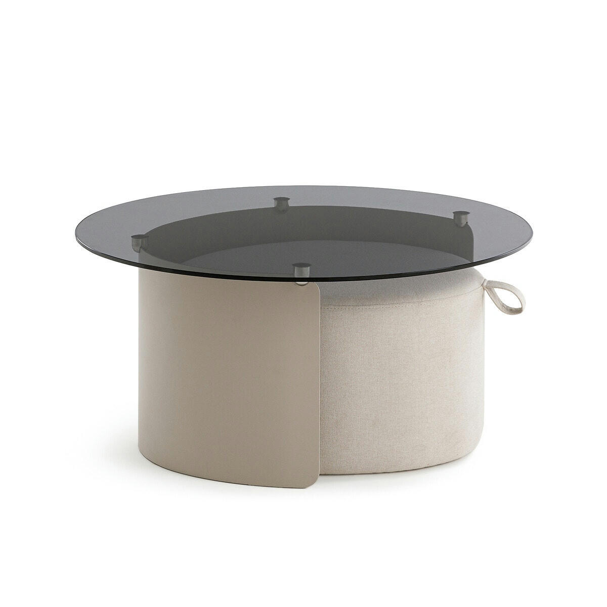 Ensemble table basse pouf, Dogli