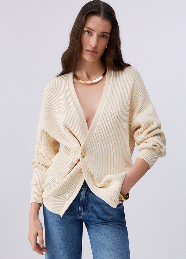 Cardigan con dettaglio gioiello
