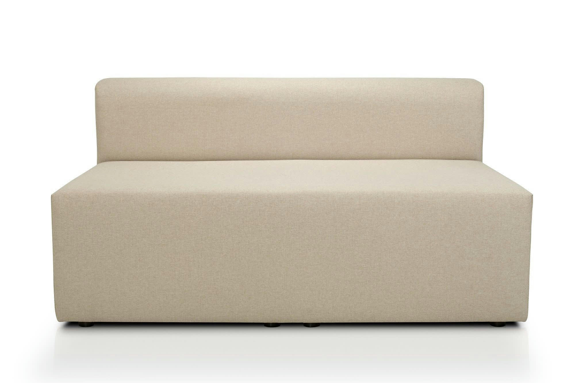 CENTAURI - Chauffeuse 2 places  en tissu beige clair