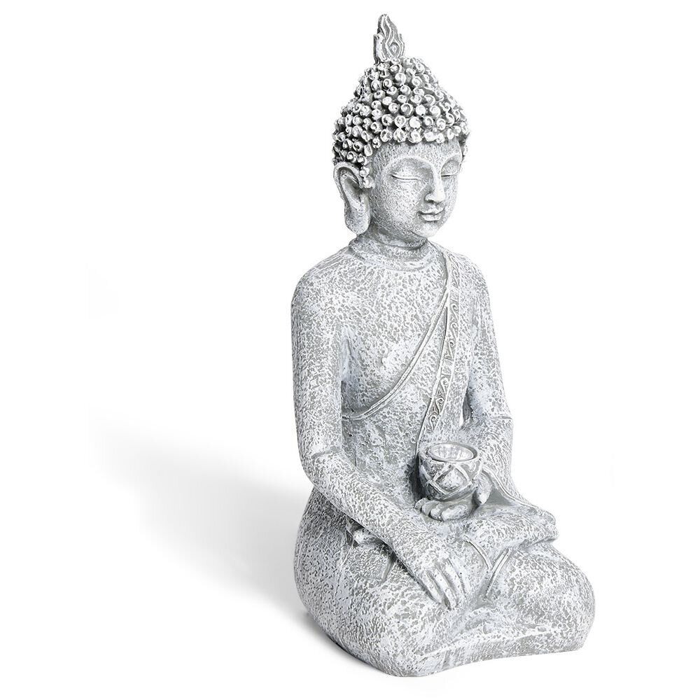 Fontaine de jardin solaire LED Bouddha H22,5cm