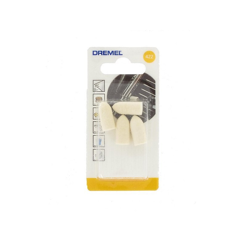 Pointe de polissage 10 mm 4 pièces DREMEL