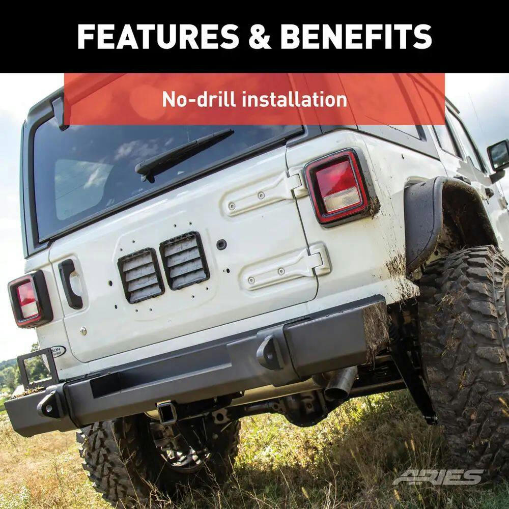 Aries 2157002 TrailChaser Jeep JL Steel Rear Bumper
