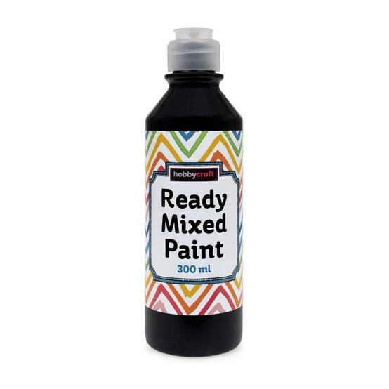 Black Ready Mixed Paint 300ml