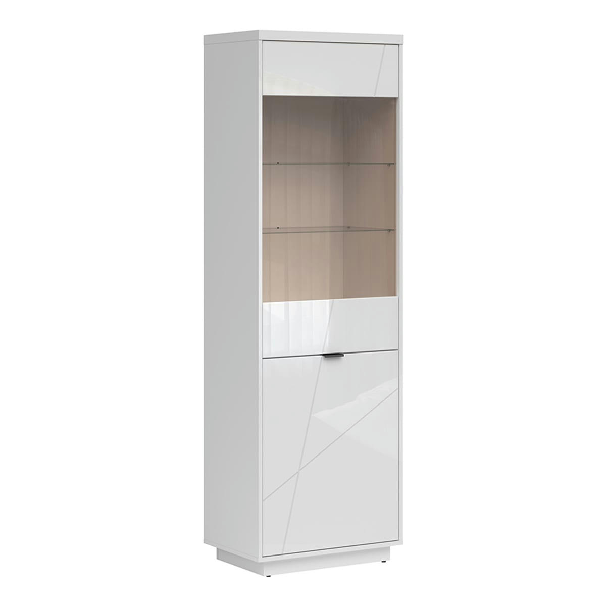 - Vitrine 2 portes blanc