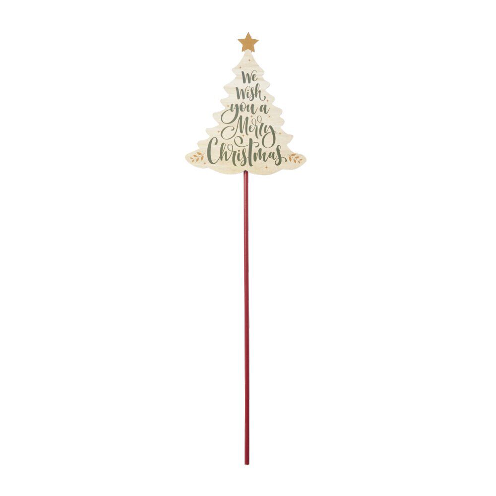 Pic à planter Merry Christmas H70cm - 4 modèles