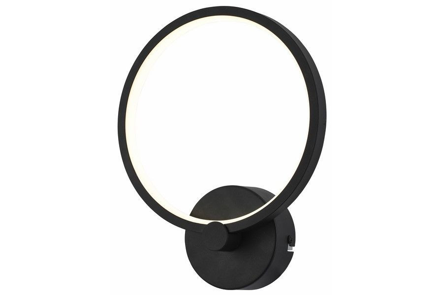 Kinkiet Ragiczarno-biały LED 1x8W 640lm wym:24x20x6cm IP20 Reality