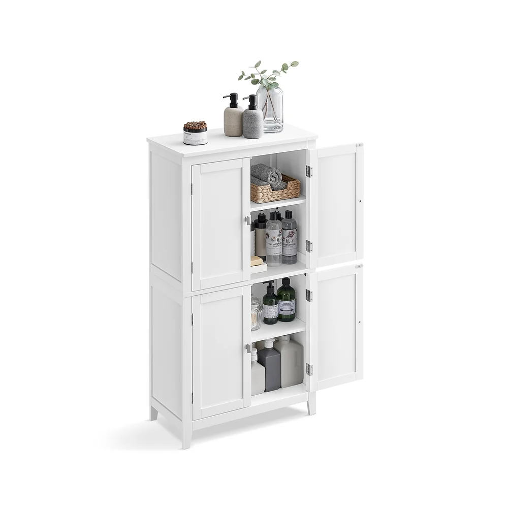 Armoire de salle de bain avec 2 tiroirs blanc