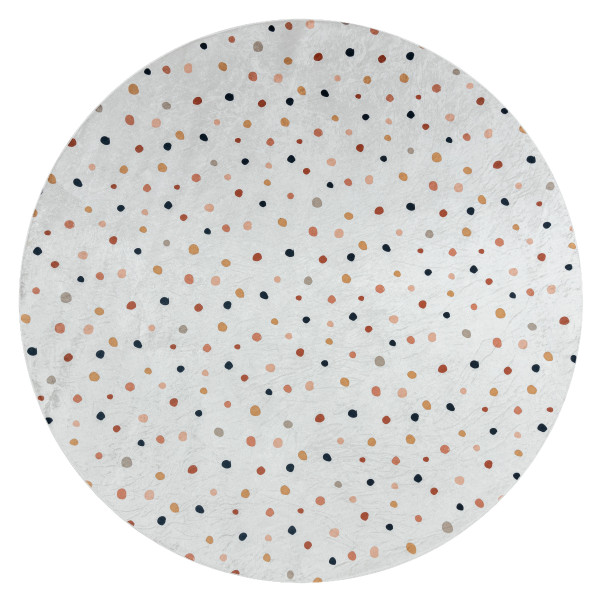 Dywan do prania BAMBINO 47890 Kropki dla dzieci, koło 80 cm